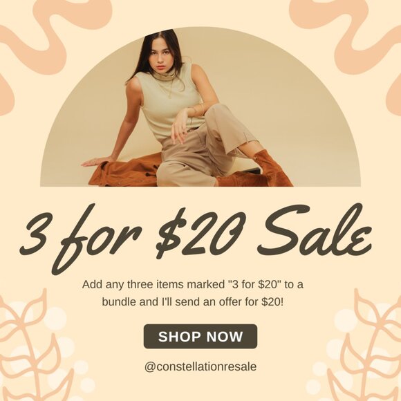 3 for $20 Closet Clear Out‎ Bundle Sale - Picture 1 of 1